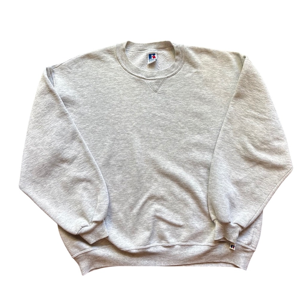 Vintage 90's Russell Athletic‎ Blank Crewneck Made in USA XXL